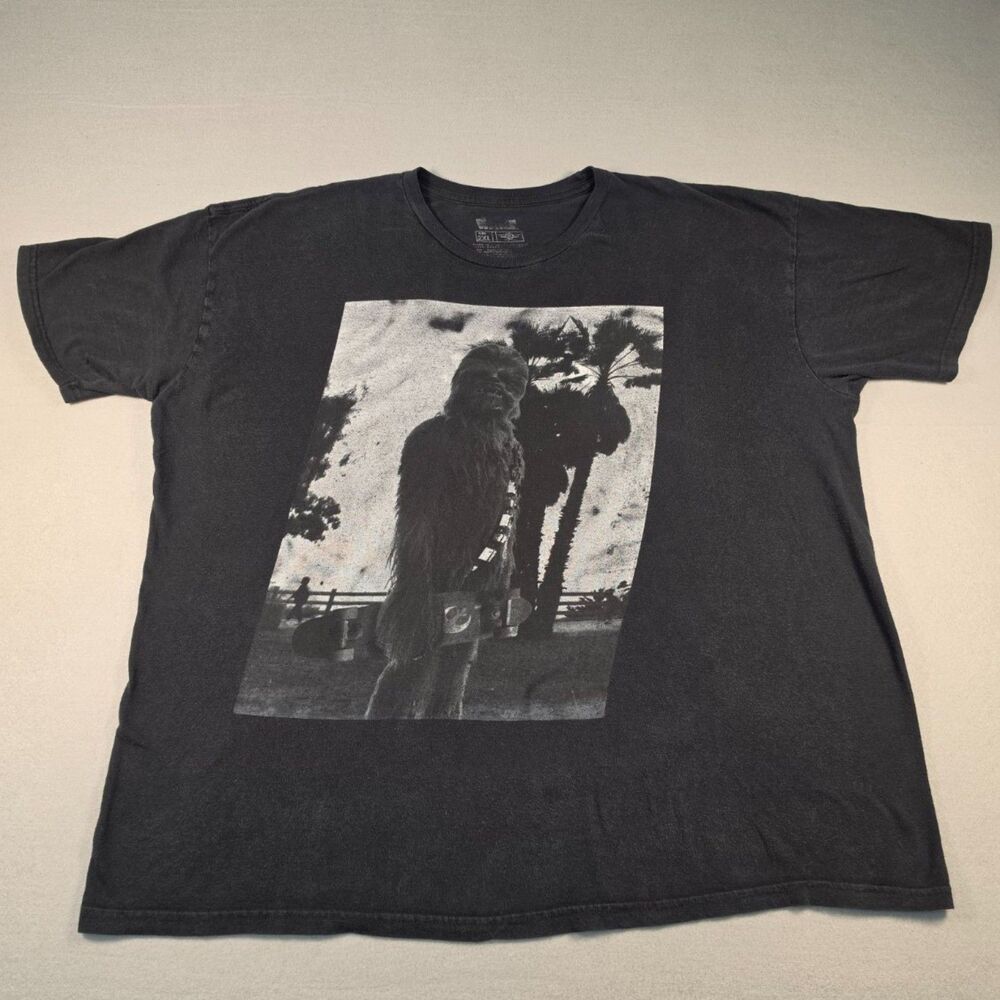 Star Wars Chewbacca Graphic T-Shirt Size 2XL Black - 0104